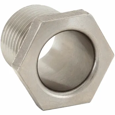 CALBRITE Threaded Chase Nipple: 1/2 in Trade Size, 316 Stainless Steel - Threaded Chase Nipples
