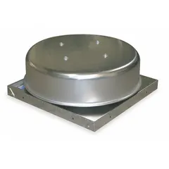 This fixed roof vent hood is constructed of aluminum with a silver finish. It has a hood length of 29 inches. Typical applications include passive exhaust of air, smoke, or heat from industrial or commercial buildings.