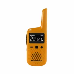 Analog FRS/GMRS handheld radio with 22 channels and 2 W transmit power. Features a numeric display. Suitable for short-range voice communication in outdoor recreation, construction, event coordination, and industrial settings. FCC license required for GMRS operation.