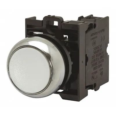 EATON Illuminated Push Button: Illuminated, Flush Profile, Non-Metallic, 22 mm - Illuminated Flush-Mount Push Buttons