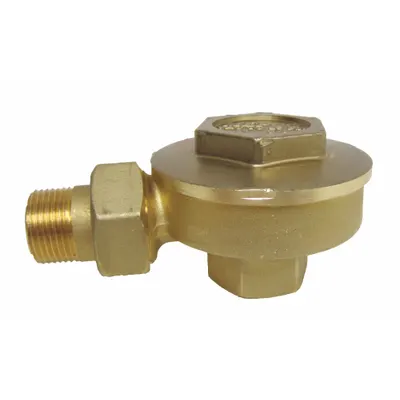 MEPCO Steam Trap: Brass Body, Angle Design, 4,100 lb/hr, 1 in FNPT Inlet, No Strainer - Brass Angle Thermostatic Steam Traps