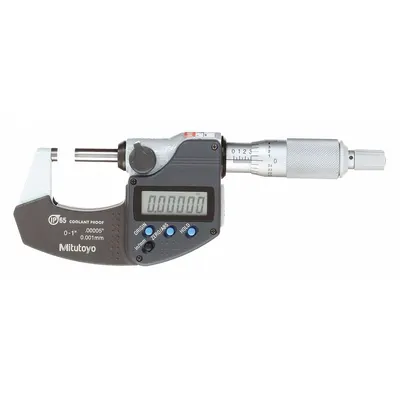 MITUTOYO IP65 Digital Outside Micrometer - Micrometers with SPC Output for Harsh Environments