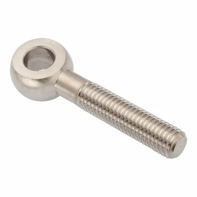 AMPG Fixed Rod End: Stainless Steel, Plain, 100 mm Hole Center-to-End Lg - Stainless Steel Male Threaded Fixed Rod Ends