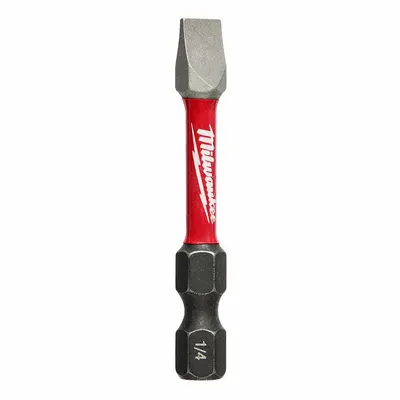 MILWAUKEE Power Bit: Power Bit, Slotted Head, Imperial, 2 Bit Industry Size, Std - Impact Bits