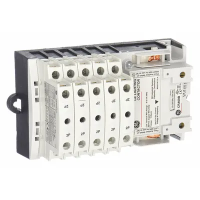 GE Lighting Magnetic Contactor: 10 Poles, 120V AC, 30 A, 2-Wire - Electrically Held Lighting Contactors