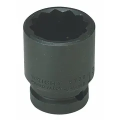 Metric impact socket with 3/4" drive and 36 mm hex size. 12-point standard profile with black oxide finish. Designed for use with impact wrenches in heavy-duty fastening and loosening of nuts and bolts.