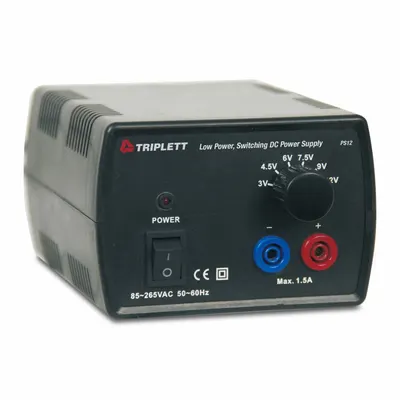 TRIPLETT Output DC Power Supply: Digital DC, 4.3 in H x 3 in W x 5.5 in D - Digital DC Power Supplies
