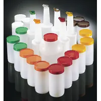 CARLISLE Container with Pourer: Brown/Green/Orange/Red/White/Yellow, Polyethylene (MPN PS601200)