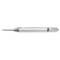 Miniature hand tap for creating internal threads in #000-120 UNS holes. Made from high-speed steel with a 2-flute, plug chamfer design and H2 / 2B tolerance. Suitable for through-hole or blind-hole threading in precision components