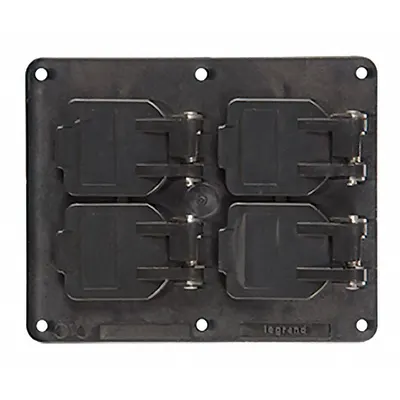 LEGRAND Weatherproof Cover: Portable Outlet Box Cover, Duplex Receptacles, 2 Gangs - Portable Power Outlet Box Covers