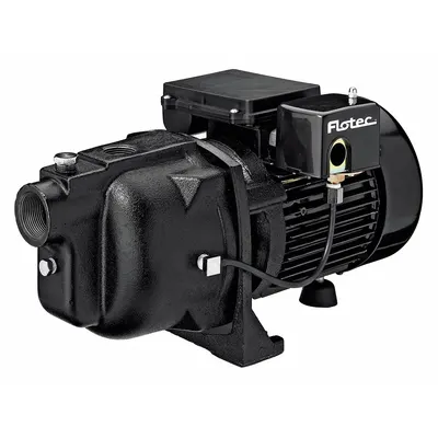 FLOTEC Shallow Well Jet Pump: 3/4 hp HP, Single Phase, 115/230V AC, 14 gpm, 10 ft Head - Shallow-Well Jet Pumps