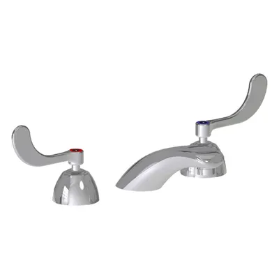 CHICAGO FAUCETS 404 Widespread Handle Bathroom Faucet, Polished Chrome - Widespread Handle Bathroom Faucets