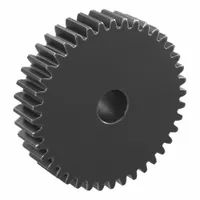 Spur Gear: Module m 1.5, 40 Teeth, 12 mm Bore Dia, Black Oxide Coated Carbon Steel, Plain Bore (MPN SS1.5-40)