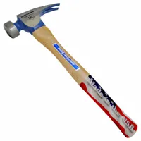 Claw Hammer: Steel, Plain Grip, Wood Handle, 16 oz Head Wt, 15 in Overall Lg, 1 in Face Dia, Smooth (MPN CF4P)