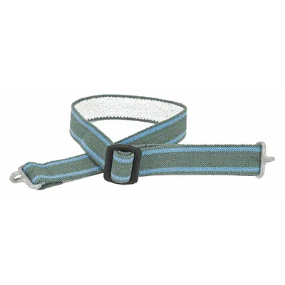 MSA Chin Strap: MSA Hard Hats, 2 Attachment Points, Polyester, Gray - Chin Straps
