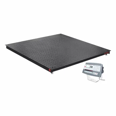 OHAUS Floor Scale: 2,500 lb Wt Capacity - Imperial, 0.5 lb/0.2 kg Readability - Floor Scales