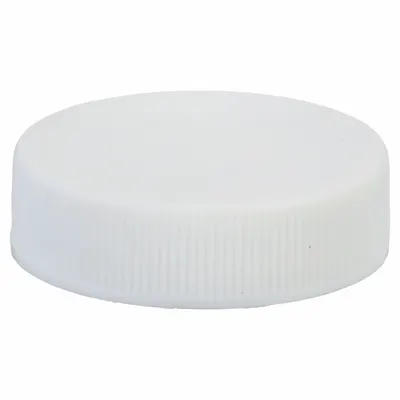 WHEATON Cap: 41 mm Dia, White, Polypropylene, 38-400 mm Screw Closure Size, 72 Closures Included - Screw On Caps