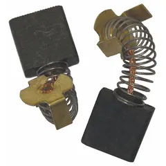 This carbon brush set is a replacement part for BOSCH miter saws. The brushes maintain electrical contact within the motor, supporting consistent performance and extending tool life. Suitable for use when original brushes are worn.