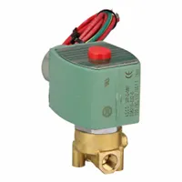REDHAT Solenoid Valve: 2-Way, Normally Closed, 1/8 in Pipe Size, 110V AC/120V AC, High Flow (MPN 8262H014)