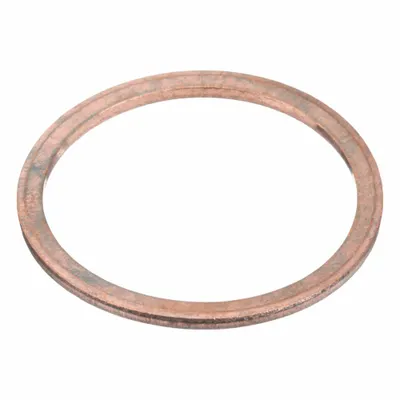 OEM Sealing Washer: M32 Screw Sz, Copper, Copper Seal, 32 mm Inside Dia, 38 mm Outside Dia - Single-Piece Sealing Washers