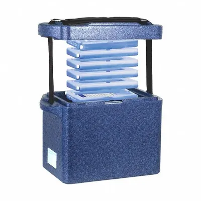 COLE-PARMER Cryogenic Storage Box: 11 3/8 in Overall Lg, 9 3/4 in Overall Wd, 6 3/4 in Overall Ht - Specimen Transport Coolers