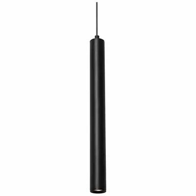 AFX INC. Pendant: 1 1/4 in Dia, 16 in Ht, Black, 800 lm, 3000K, 9 W, 120 to 277V AC - Eli Pendant Lights