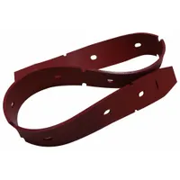 TENNANT Front Squeegee Blade: Rubber, 34 5/8 in Overall Lg, 2 1/8 in Overall Wd, Red (MPN 4088712)