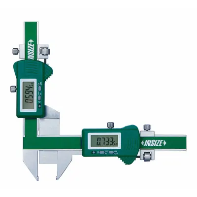 INSIZE Gear Tooth Digital Caliper: 1 mm to 25 mm, +/-0.0016 in Accuracy - Gear Tooth Digital Calipers