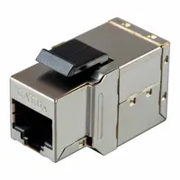 MONOPRICE Keystone Jack: Coupler, 1 Ports, Silver, 6A, RJ45, 33869