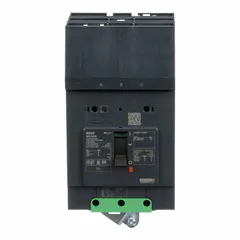3-pole molded case circuit breaker rated 20 A at up to 525V AC with a maximum interrupting rating of 100kA at 240V AC. Features fixed instantaneous trip, ABC phase connection, and I-Line ON End terminals. Suitable for overcurrent protection in power distribution panels, motor control centers, and switchboards.
