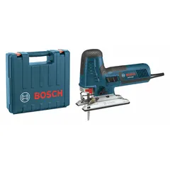 Barrel-grip jigsaw with 7.2 A motor, 3000 strokes/min max stroke rate, and 1 in stroke length. Orbital action enables faster, more aggressive cuts in wood, metal, and plastic for fabrication and maintenance tasks.