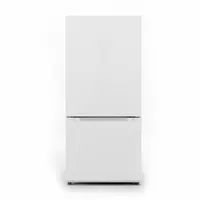 MIDEA Bottom-Freezer Refrigerator: White, 18.7 cu ft Total Capacity, 5 Shelves, Over 16.9 cu ft (MPN MRB19B7AWW)