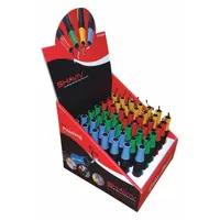 SHAVIV Deburring Tool Set: E100/E111/E200/E300 Blade, Glo-Burr Handle, Blue/Green/Red/Yellow (MPN 154-00013)
