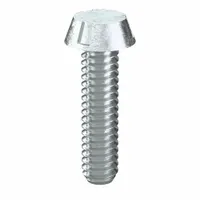 Tamper Resistant Screw: 1/4"-20 Thread Size, 1 in Lg, Steel, Zinc-Plated, Round, Tri-Groove, 25 PK (MPN #0197)