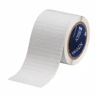 Pre-Cut Label Stock Roll: 1/4 in x 3/4 in, 1/4 in, Polyimide, White (Matte), 10,000 Labels per Roll (MPN THT-1-719-10)