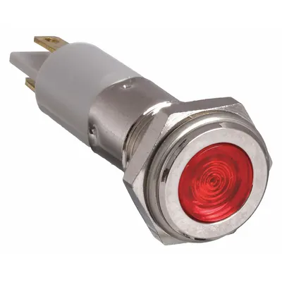 OEM Flush Panel Light: 12 mm Panel Mounting Hole Dia - LED Indicator Pilot Lights