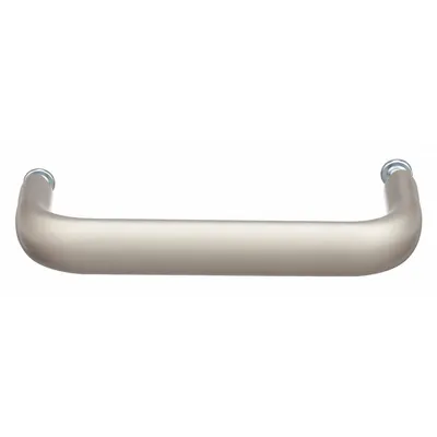MONROE PMP Pull Handle: Threaded Holes, Stainless Steel, Silver - Load-Rated Standard "U" Pull Handles
