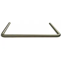 MONROE PMP Pull Handle: Threaded Holes, Stainless Steel, Silver, #6-32 Screw Size, 0.25 in (MPN PH-0129)