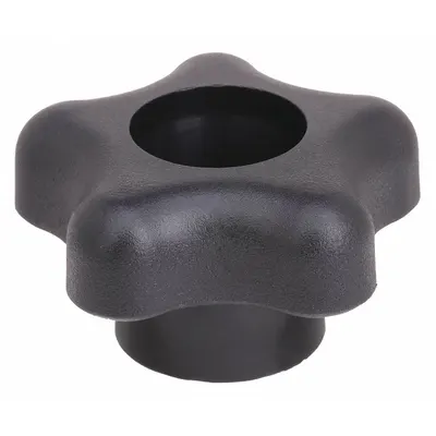 INNOVATIVE COMPONENTS Hand Knob: 5 Point, Plastic, 1/4"-20 Thread, 0.75 in Thread Lg - Snap-Lock 5-Arm Knobs