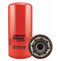 BALDWIN FILTERS Oil Filter: B7019, 1 3/8"-16 Thread Size, 9 15/16 in Overall Ht, Oil, Cellulose