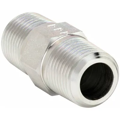 PARKER Metal Pipe Straight: Straight, Steel, 1 in x 1 in - Hydraulic Threaded Extreme-Pressure Pipe Fittings