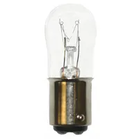APPROVED VENDOR Incandescent Bulb: Incandescent, Double Contact Bayonet (BA15d), (S) Sign, S6, White (MPN 6S6DC/130V)