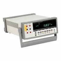 Bench-type digital multimeter with 55,000 counts for AC current measurement up to 10 A. Includes calibration certificate. Suitable for benchtop use in industrial, laboratory, and production test environments