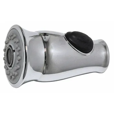 DANCO Kitchen Sprayer: Plastic, Chrome, 3 1/2 in Overall Lg, 13/16" Connection Size - Faucet Sprayer Heads & Valves