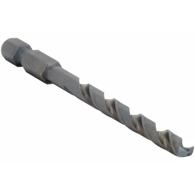 BOSCH Hex Shank Drill Bit: 13/64", 135° Split Point, Black Oxide HSS - Bosch Impact Tough Drill Bits