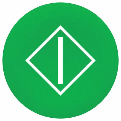 SCHNEIDER Push Button Head: 22 mm Panel Size, Non-Illuminated, I - Heads for Push Buttons