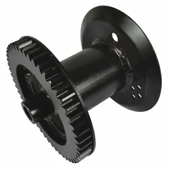 This replacement reel is designed for use with Dayton brand equipment, specifically model 1DJN5. It is a GGS Material Handling part used to manage and store hose or cable in industrial settings.