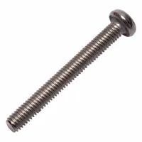 Machine Screw: M3x0.50 Thread Size, 25 mm Lg, Grade 2, Titanium, Plain, Pan, Phillips, Machine Screw (MPN 0107588)