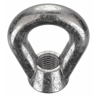 KEN FORGING Eye Nut: 3/4"-10 Thread, Stainless Steel, Plain, Oval, 1 1/2 in Inside Dia - Stainless Steel Eye Nuts