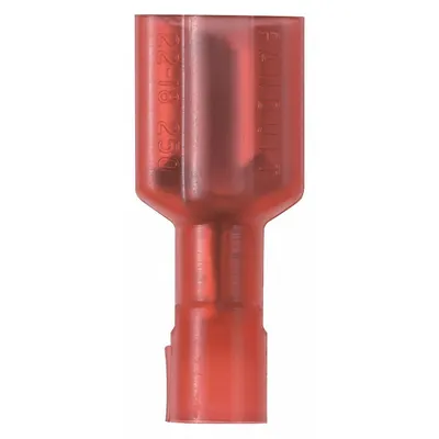 PANDUIT Wire Disconnect: Female Socket, Red, Nylon, Full Coverage - Fully Insulated Quick Disconnects